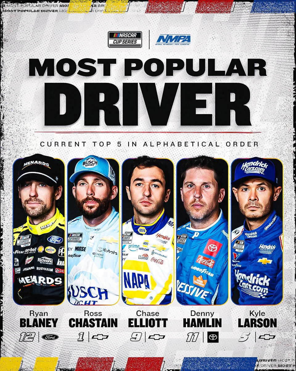 Car Rider Roster All Nascar Drivers 2025