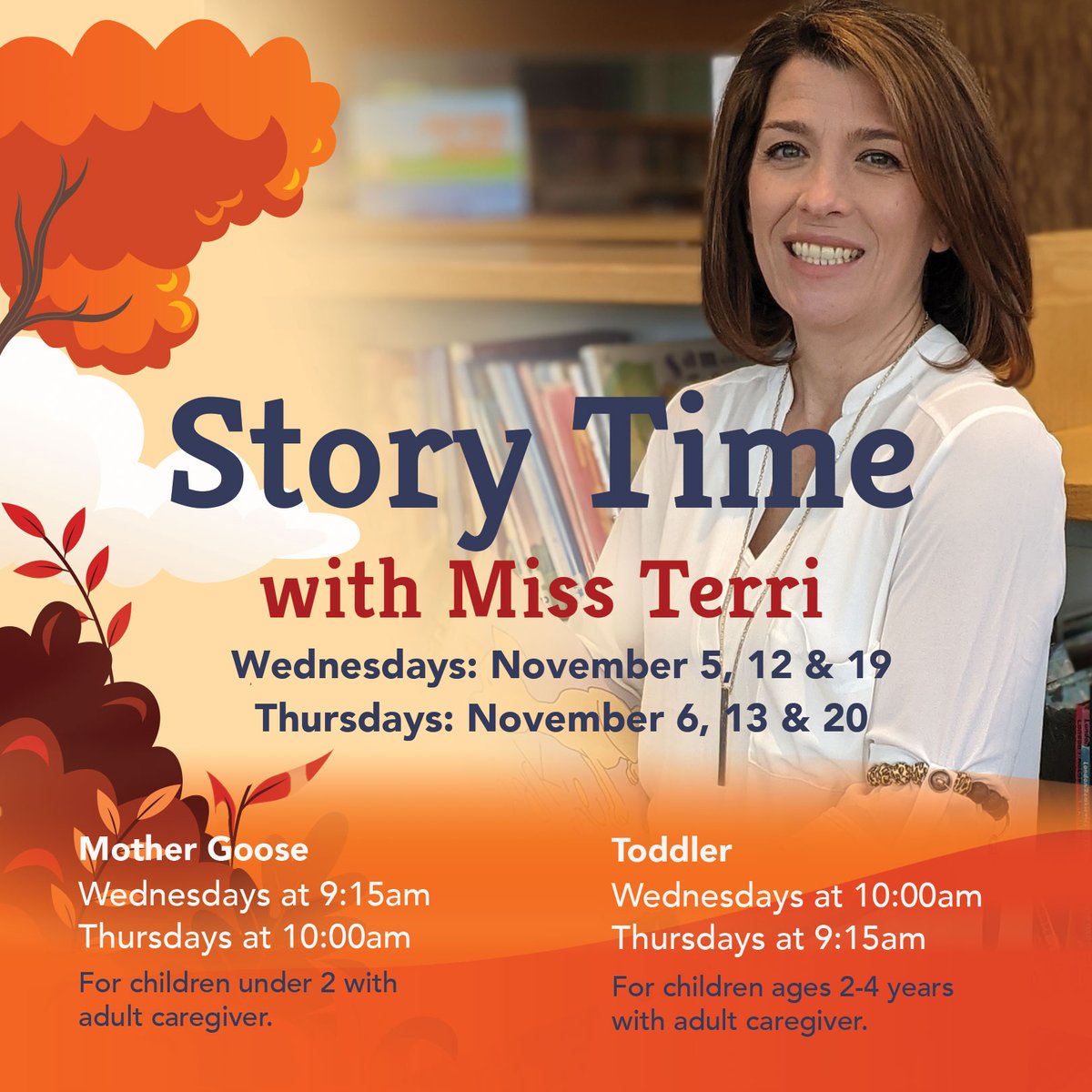 HenHudLibrary's tweet image. Join Miss Terri for simple stories, songs and fingerplays. Registration is required (parents/caregivers do not need to register).

Visit our website to register.

#mothergoose #mothergoosestorytime #toddler # toddlerstorytime #hhfl #library #librariesrock