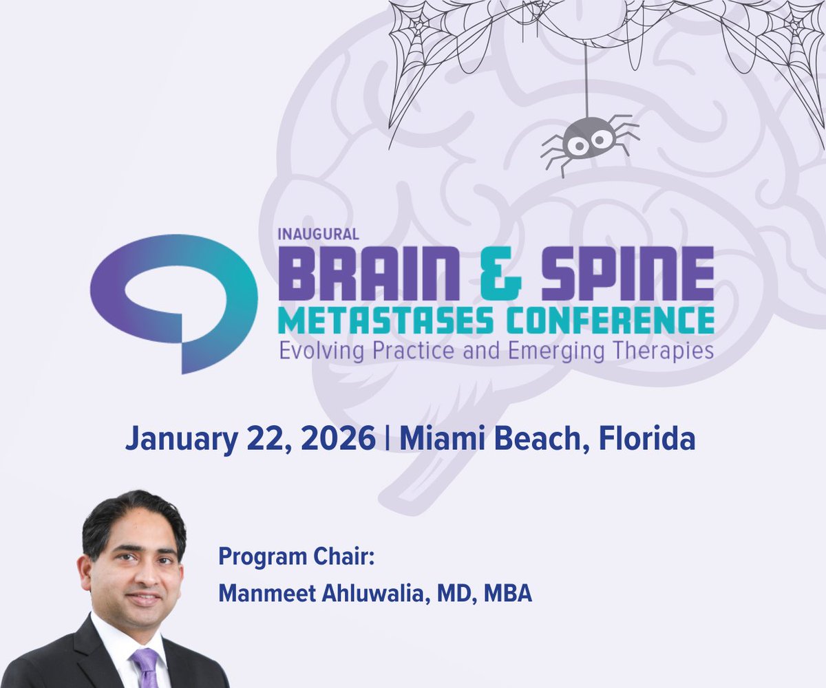 gotoPER's tweet image. Things are getting a little brainy this Halloween season🧠🕸️We’re excited to announce the Inaugural Brain &amp;amp; Spine Metastases Conference. Chaired by @BrainTumorDoc of @MiamiCancerInst. 🔗Learn more &amp;amp; register: lnkd.in/egysXbsW