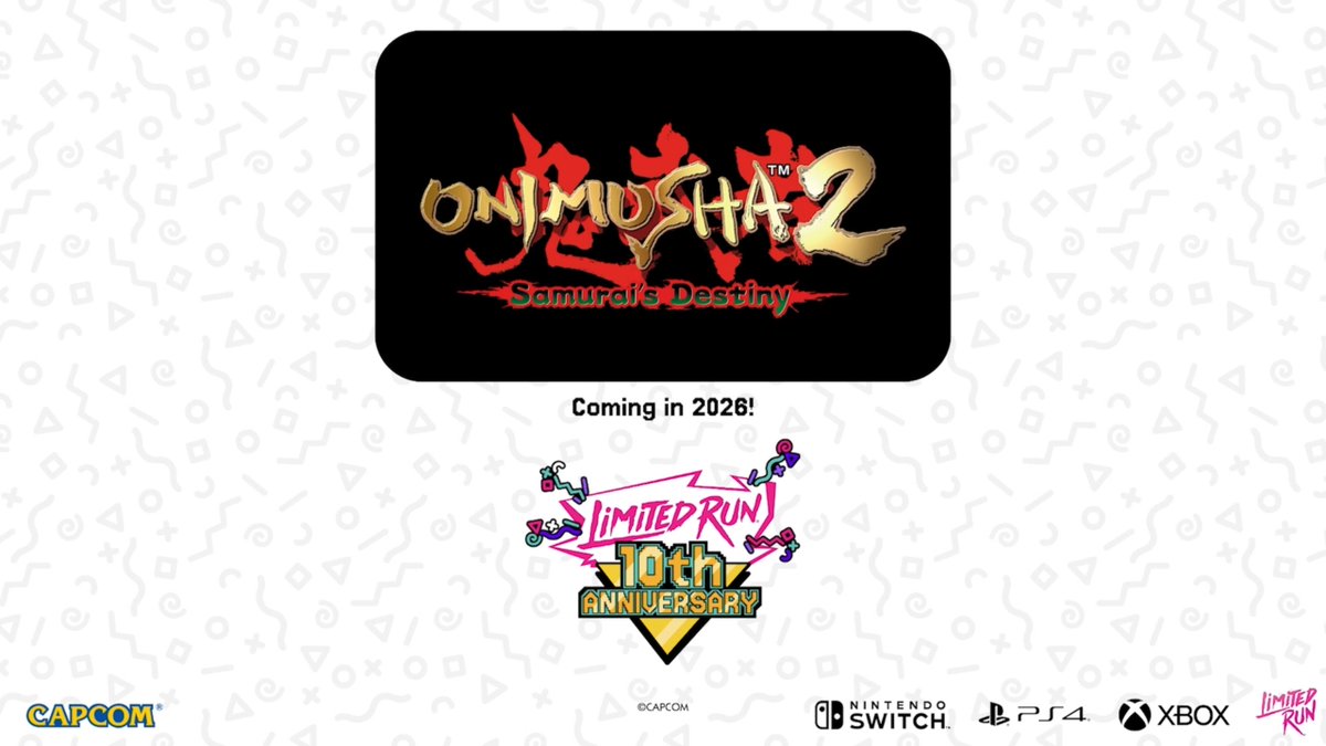 Wario64's tweet photo. Onimusha 2 physical coming via LRG https://t.co/jm3O57jcJQ