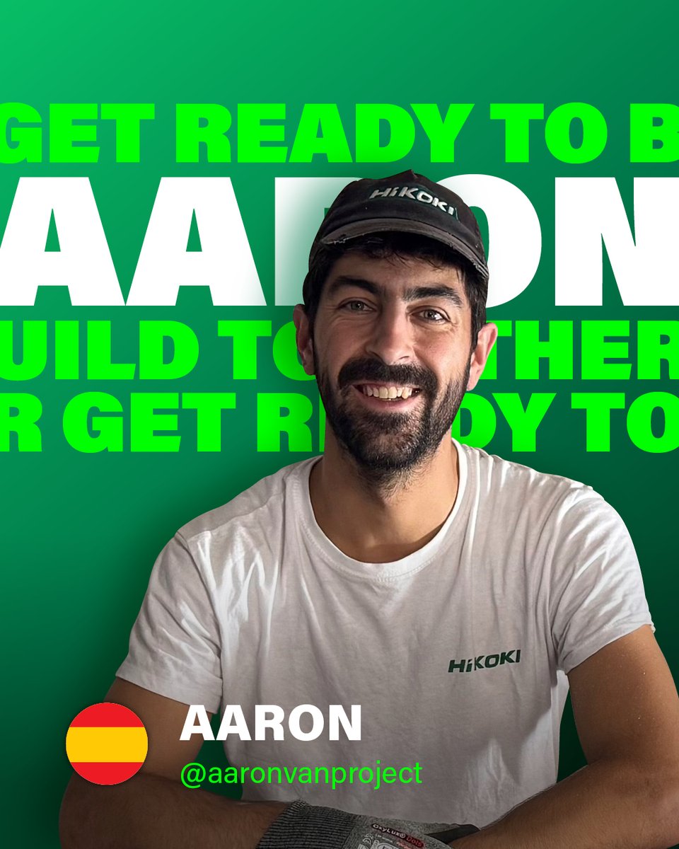 HiKOKITools_IT's tweet image. Ola! Lui è Aaron, dalla Spagna 🇪🇸. Sempre pronto a mettersi in gioco e a costruire ovunque lo porti il lavoro.
#HiKOKI #GETREADYFORIT #MAKEMOVEGO