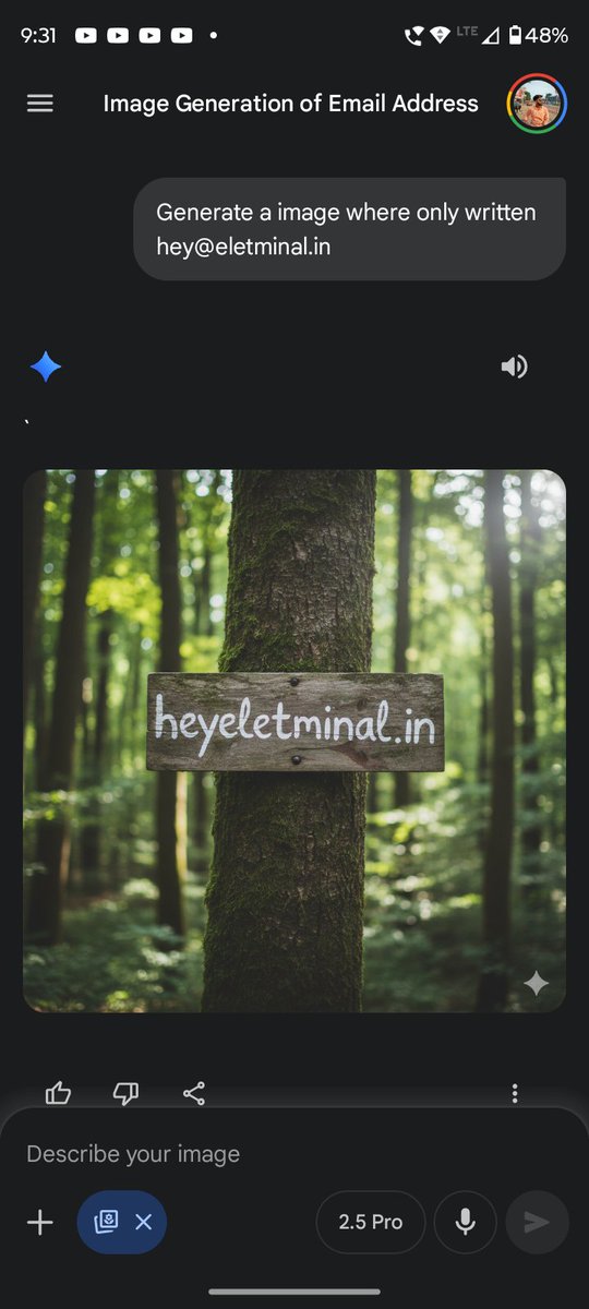 WebGurubhai's tweet photo. I’m not sure if this is a bug or an issue, but Google Gemini’s image generation model doesn’t seem to support using the “@” symbol — I’ve tried multiple times, and it just doesn’t work!

#Gemini #nanobanana @GeminiApp @Google https://t.co/4vXBqwUxM3