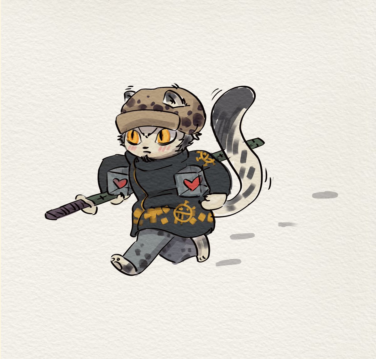 Smol and full of rage 

#Trafalgarlaw