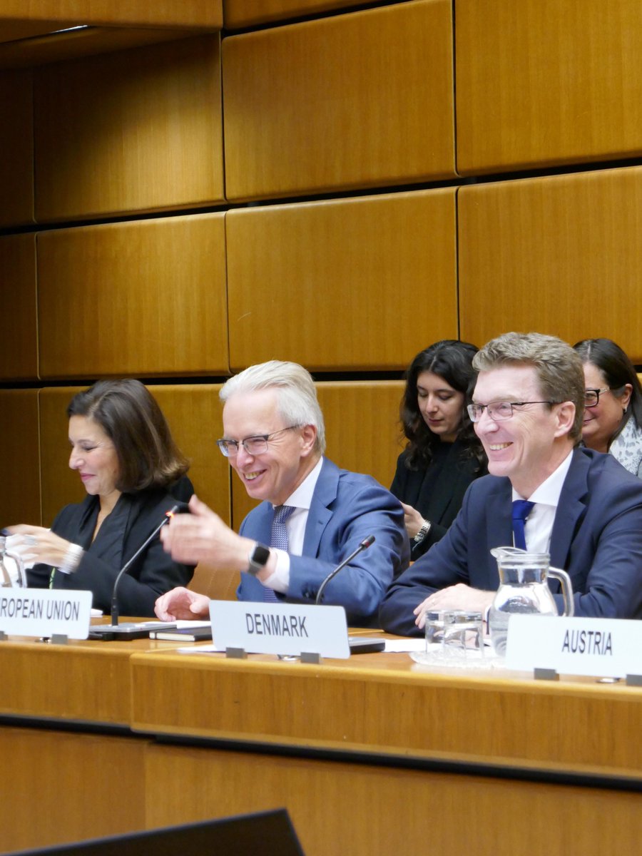Pleasure to co-chair today’s #EU–#G77 meeting on the #IAEA. Important and friendly exchange. We must defend our shared gains #SDGs, #Gender &amp; #Climate. Grateful to outgoing chair <a href="/MMakoloo/">Maurice Makoloo</a> for his excellent cooperation &amp; friendship. His wisdom and spirit will continue to guide us