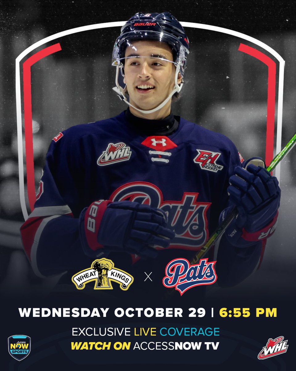 HOCKEY NIGHT IN REGINA 🙌

📺 Watch: myaccess.ca
📅 Schedule: myaccess.ca/pats

<a href="/WHLPats/">Regina Pats</a> | #BlueRunsDeep