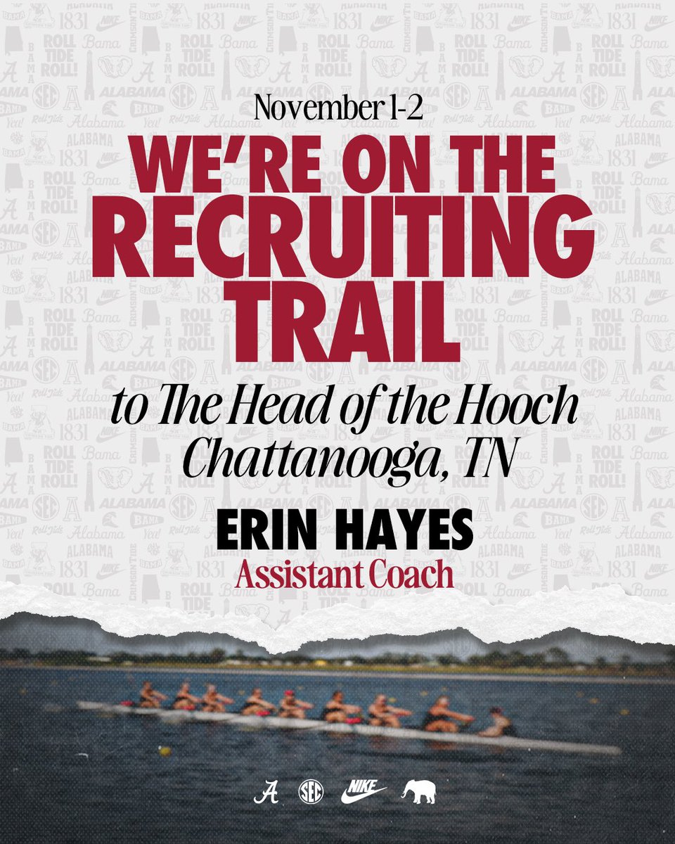 On the Road 🚌 

Coach Hayes will be at the Head of the Hooch this weekend! #RollTide