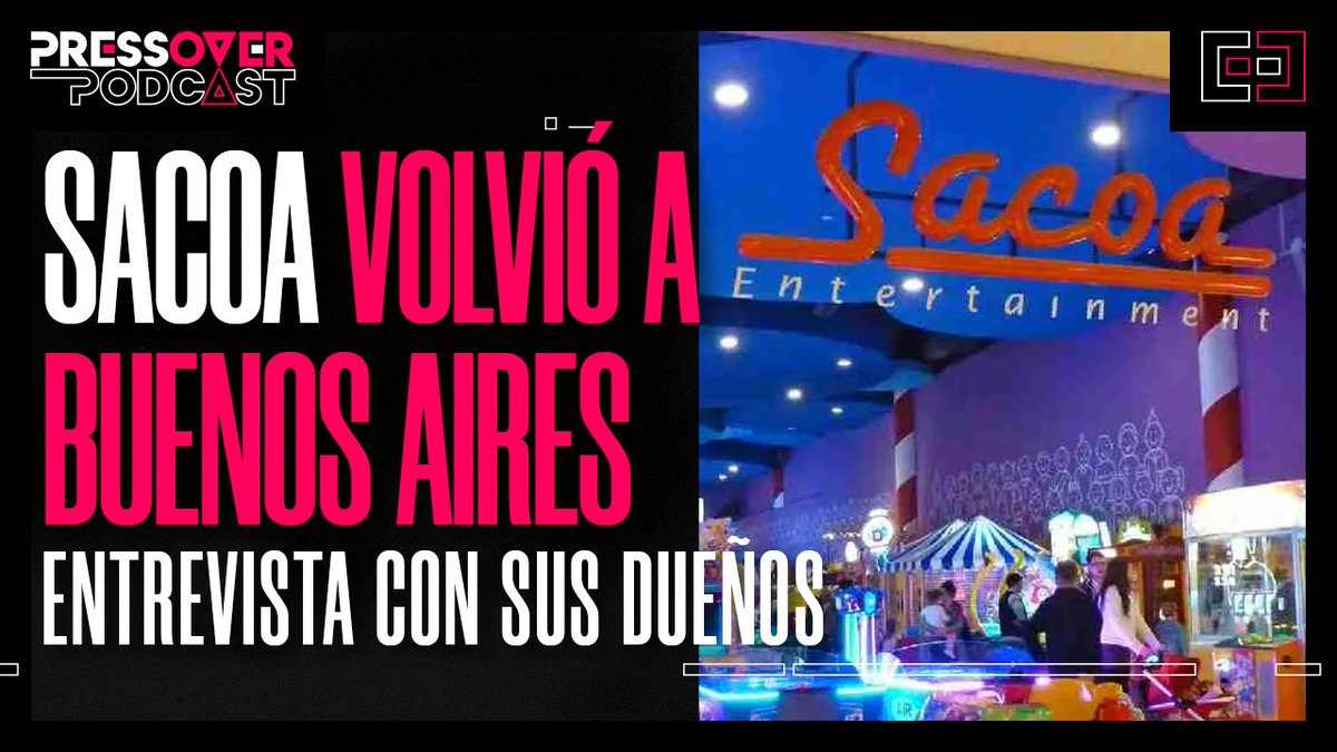 HOY tenemos Press Over Podcast ESPECIAL SACOA 👾 

La mítica empresa argentina volvió a Buenos Aires y entrevistamos en VIVO a sus dueños. Si, estamos muy manijas.

Hoy a las 19 hs. por ➡️ Youtube.com/pressovernews