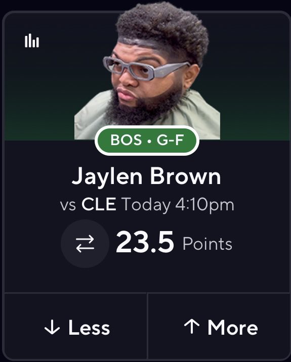SportsGuy562's tweet photo. Yo @PrizePicks , this is a phenomenal piece of marketing yo! 🤣🤣🤣
Bravo 👏🏿
#Bejing #HairLine #CarlosBoozer #SprayedOn #WashableMarker #JaylenBrown #HairRestoration #HairLoss https://t.co/OISdwLhdpp