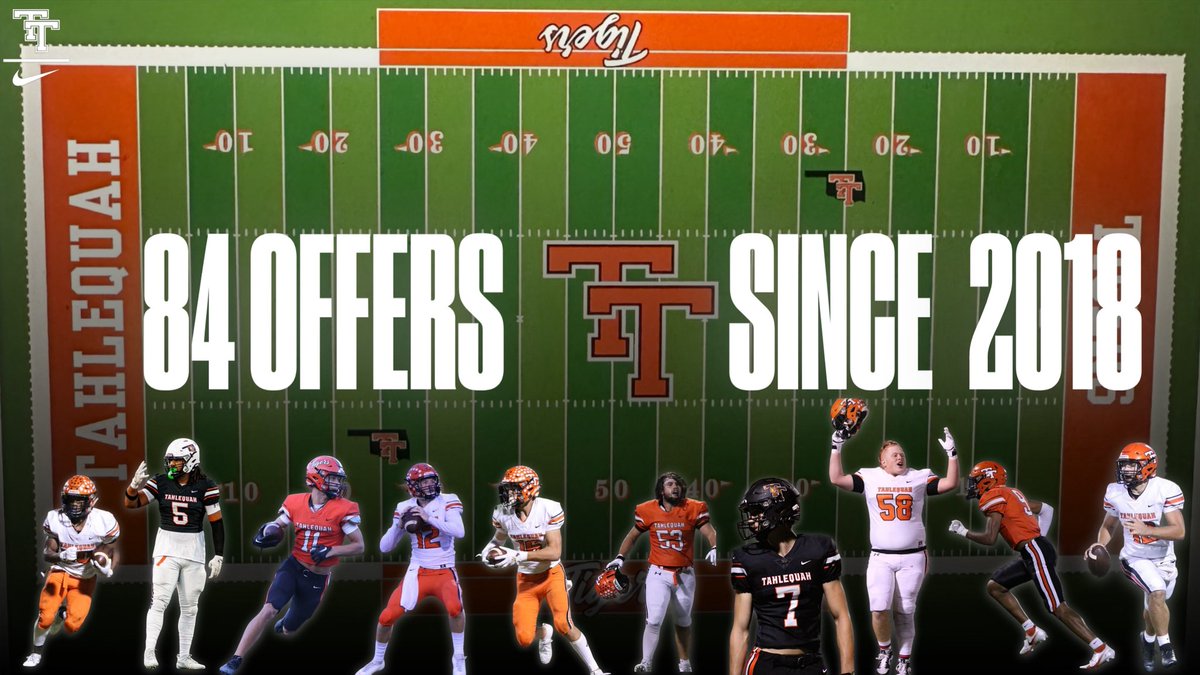 tahlequah_fb's tweet image. Over the past 8 years, our program has produced 21 players who have earned a combined 84 college football offers — a reflection of the hard work, growth, and tradition within our program. Colleges include Kansas State, Maryland, Central Oklahoma, Baylor, Tulsa, NSU, and many more