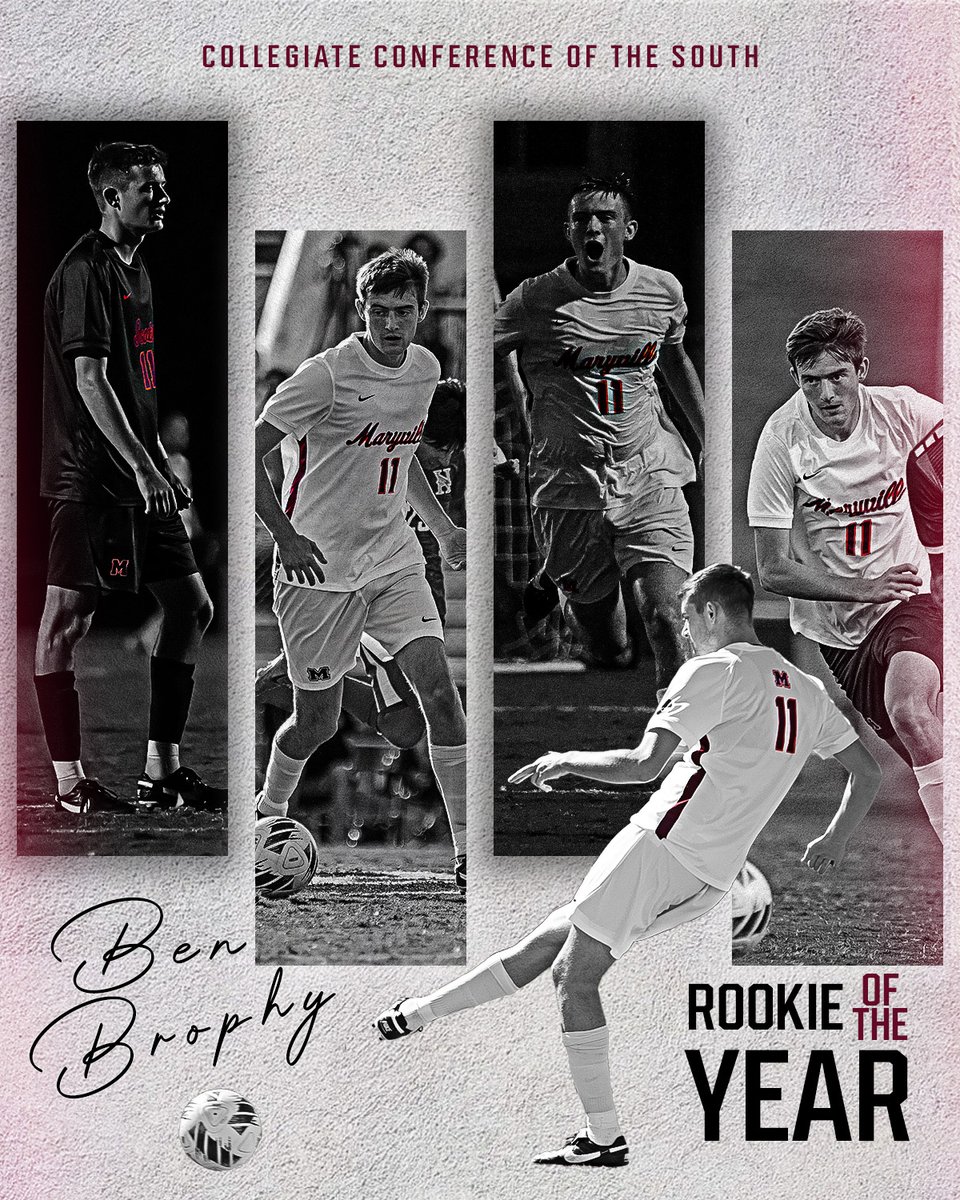 1,056 minutes, 30 shots, 16 games, seven goals, and two assists ⚔

Ben Brophy is your Collegiate Conference of the South Rookie of the Year