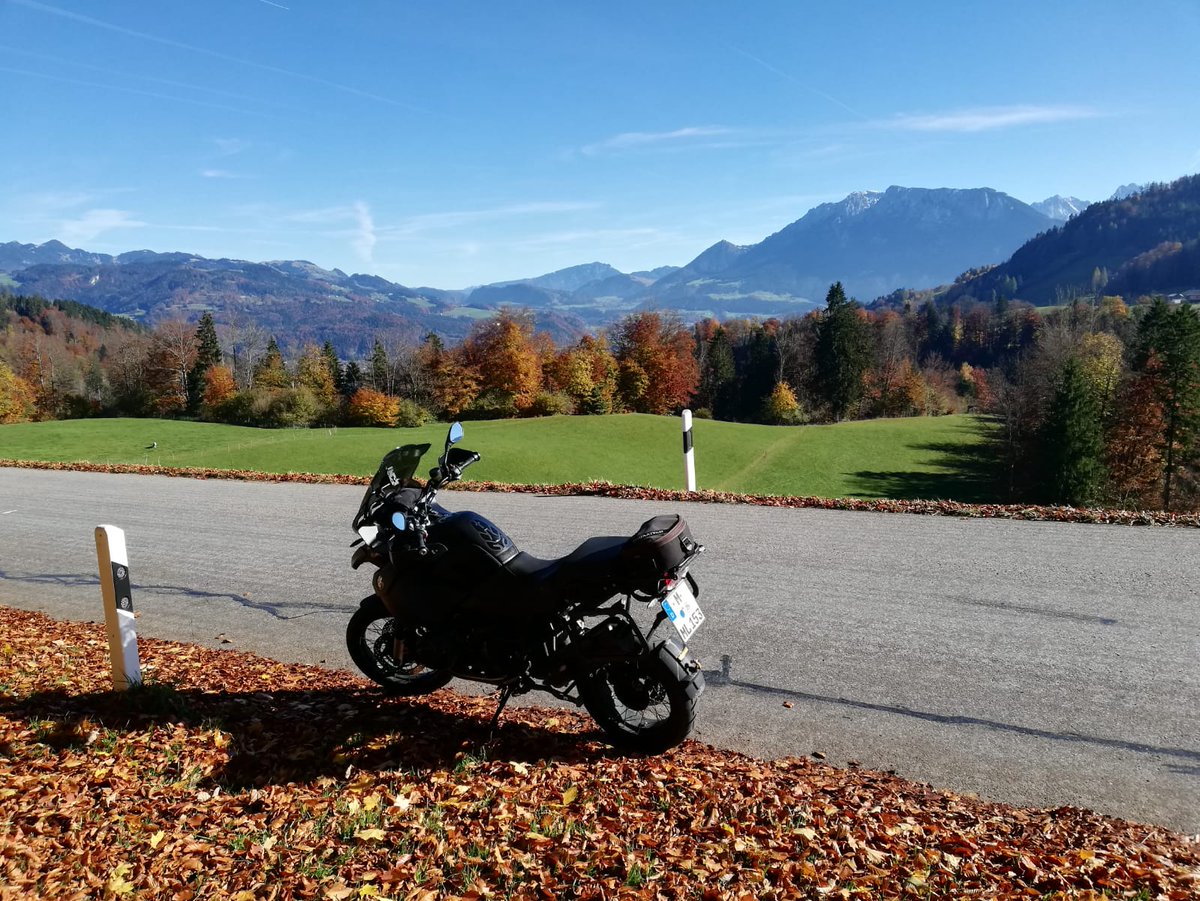 Even though it was only 6 degrees at Spitzingsee today morning it was a really great ride 🙂🏍️👍 #motorcycles