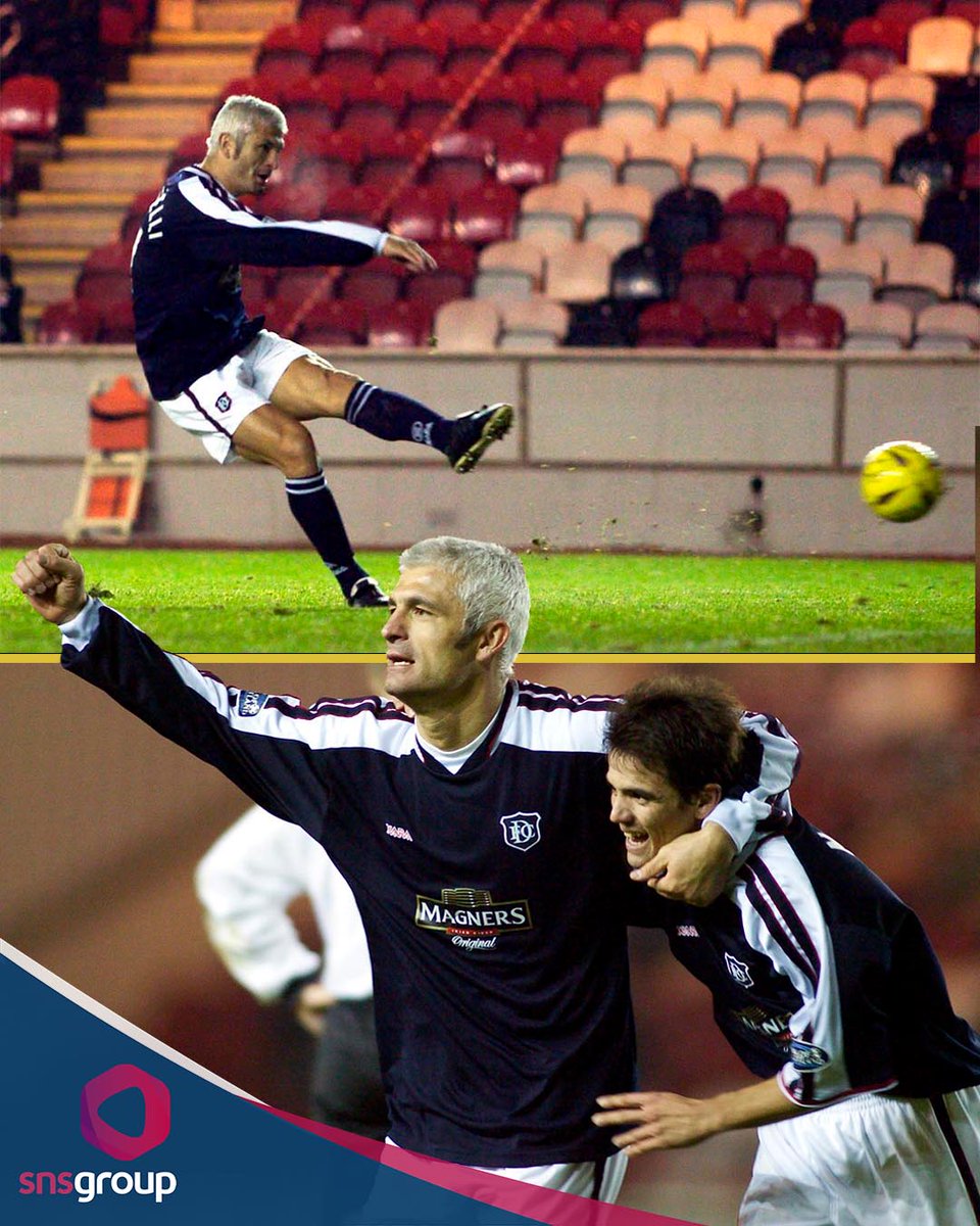 snsgroup's tweet image. 📅 𝐎𝐧 𝐓𝐡𝐢𝐬 𝐃𝐚𝐲 (𝟐𝟎𝟎𝟑)  

🇮🇹 Fabrizio Ravanelli scored his only goals for Dundee, a seven minute hat-rick against Clyde in the CIS Cup.

#OnThisDay | #DundeeFC