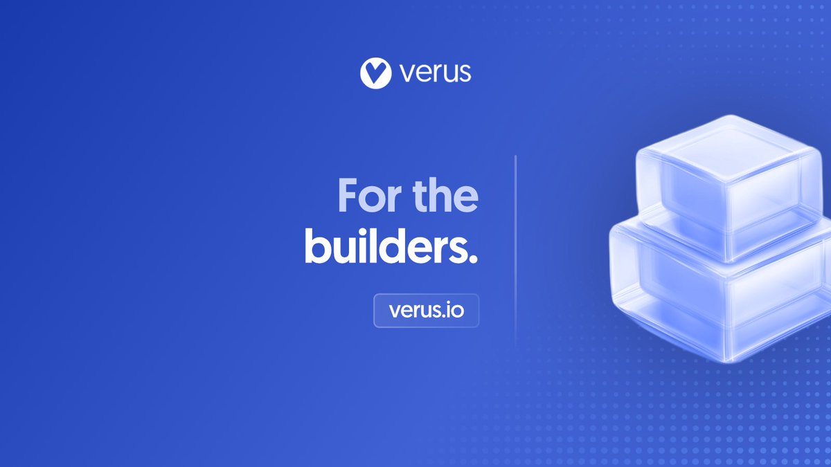 VerusCoin's tweet image. Smart contract platforms ask: what can developers build? Then make them write, audit, and deploy complex code for basic features. 

Verus asked: what primitives do developers actually need? 

Money, identity, data, scale. 

Start building now.