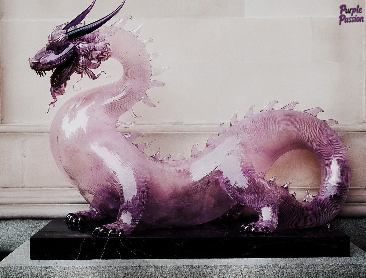 Happy Dragon Day! Chihuly inspired lavender dragons