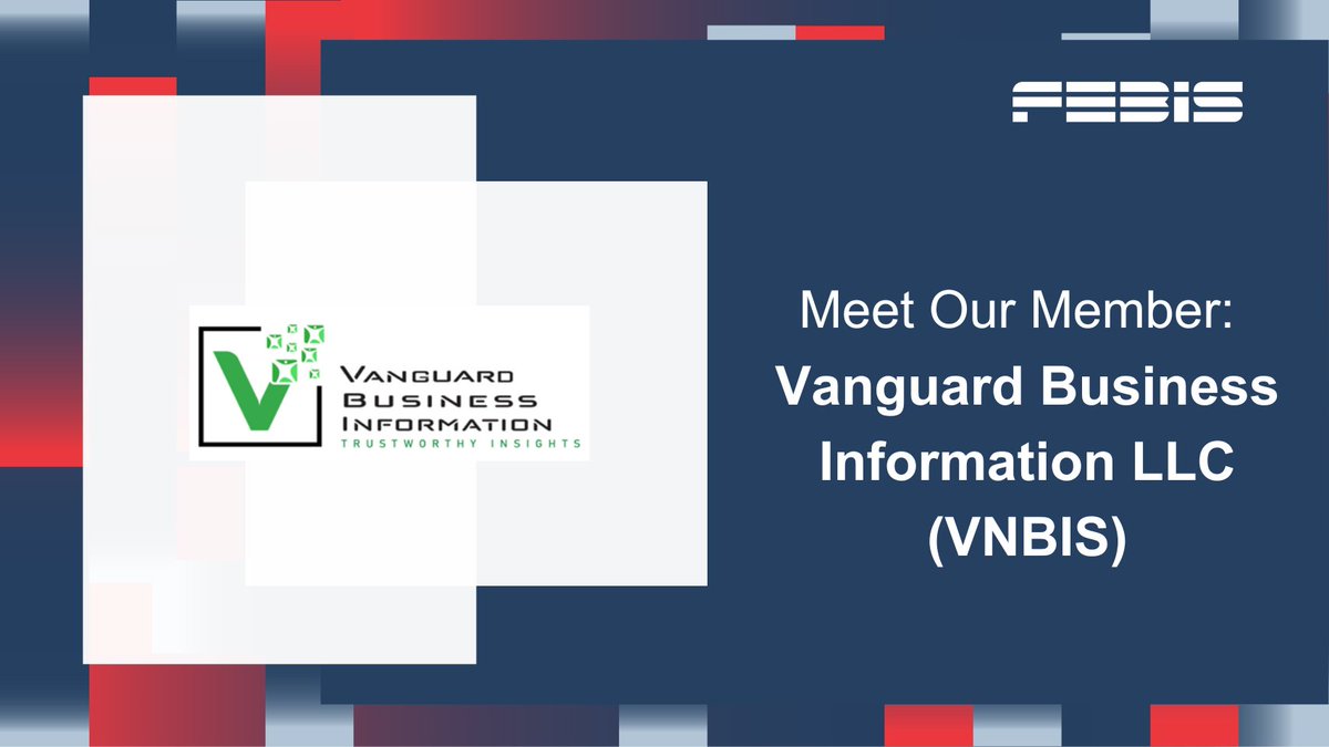FEBIS is pleased to welcome VNBIS - Vanguard Business Information LLC as a new member.
Operating from Virginia, USA, VNBIS is a trusted business intelligence, financial analysis, and risk assessment provider, specializing in Vietnam and Southeast Asia.
febis.org/.../febis-welc…