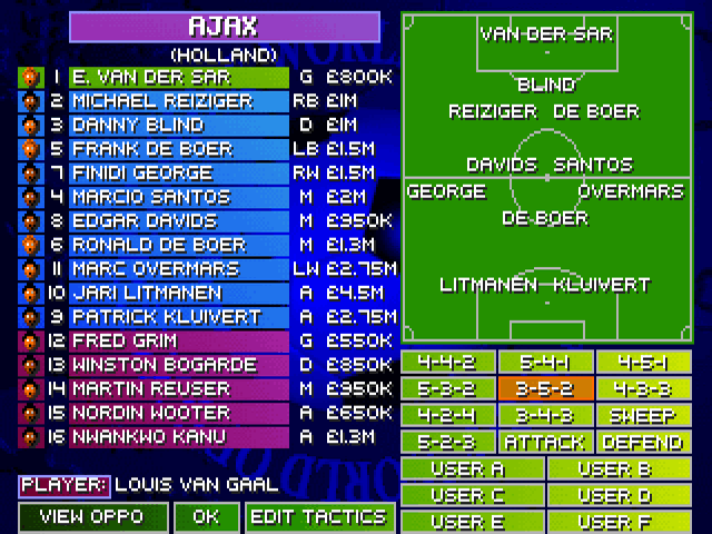 SensibleSWOS's tweet image. What a legendary Ajax side!

How many went on to play in the UK?

#Sensiblesoccer #swos #ajax #amsterdam #netherlands #amiga #commodore #snes #megadrive #gaming #90s #retrogames #retrogaming #retrogamer #gamersunite #football #soccer
