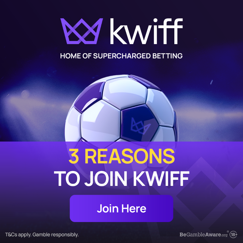 KwiffOfficial's tweet photo. Looking for a reason to sign up at kwiff? Here's 3!

1) Welcome offer of £10 FREE bet

2) Supercharged betting⚡

3) 4600+ slot games

T&amp;C’s Apply | 18+ | Gamble Responsibly | AD