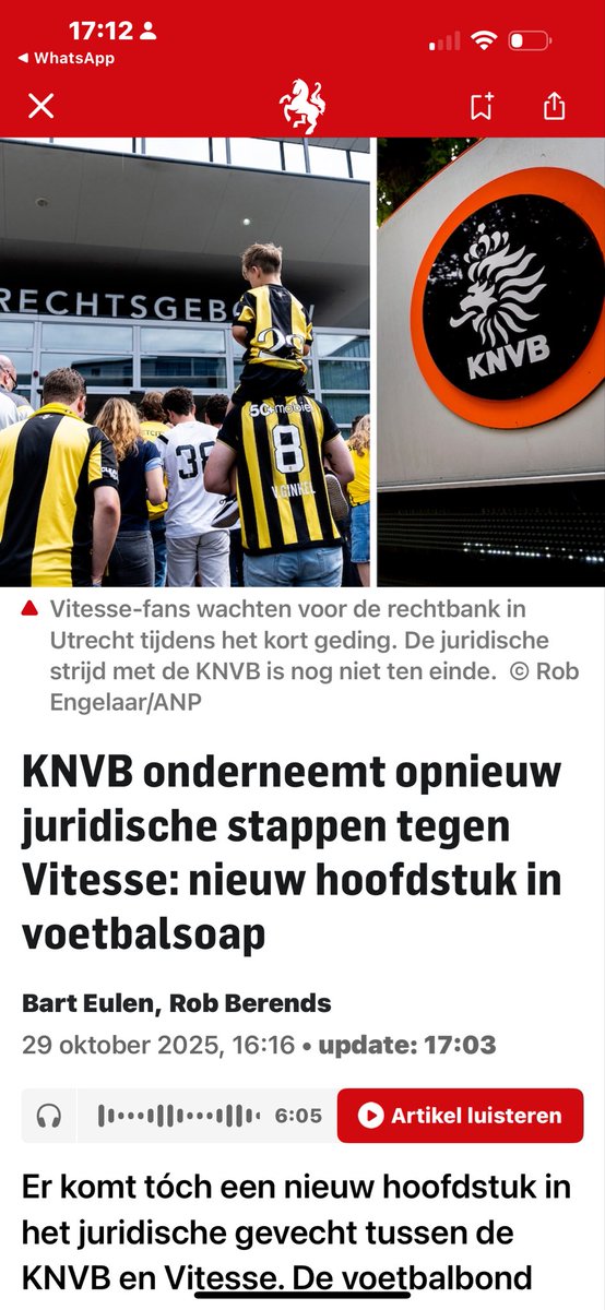 Nu moeten alle betaald voetbalclubs opstaan! #Vitesse mag als club niet de dupe worden van een aantal passanten! #FCTwente voorop a.u.b.! #Ajax #Feyenoord #PSV #AZ #Groningen #Utrecht #Heracles #GAEagles #Sparta