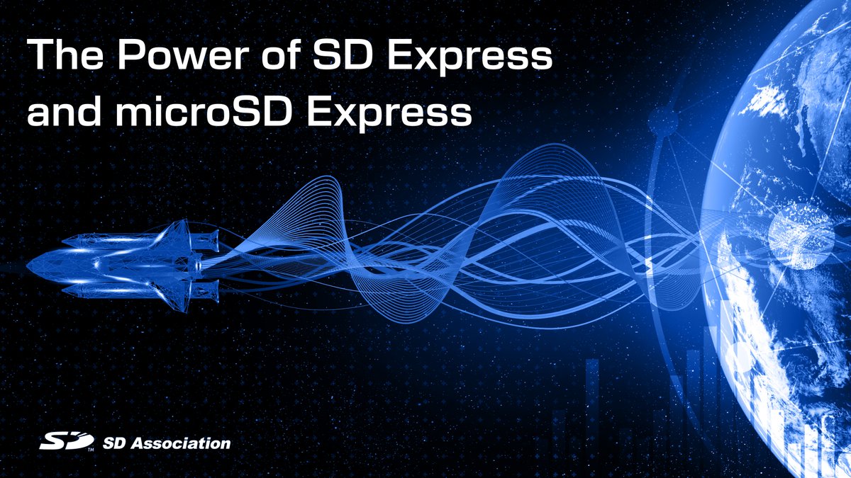 SD_Association's tweet image. #SDExpress and #microSD Express deliver up to 985 MB/s using PCIe® and NVMe™ while keeping SD’s hallmark backward compatibility.
Perfect for 8K video, VR, IoT, gaming, and automotive applications.

Learn more: bit.ly/473SU6r