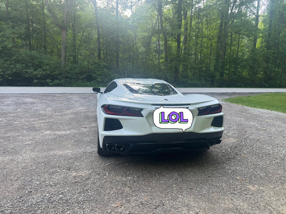 Brought the vet out today before the rain comes….. I woke up so grateful today thinking about how far I’ve come ! Hard work definitely pays off! And crypto lol Take risks! #btc #Crypto #corvettecorvette #evaa