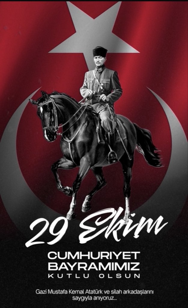 levkurt's tweet photo. Cumhuriyet Bayramımız kutlu olsun. Yaşasın hak, hukuk, adaletin payidar olduğu tam bağımsız Türkiye Cumhuriyeti 🇹🇷 https://t.co/G89oVEbN9N
