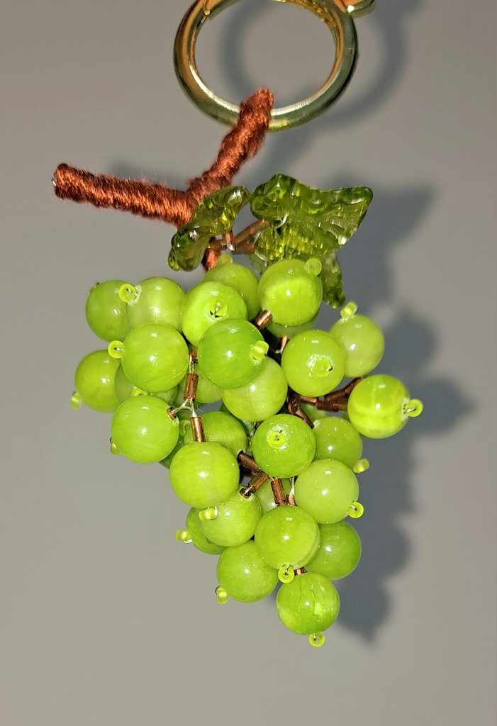 샤인머스캣 채운옥 비즈 키링🌱🍇
#비즈공예