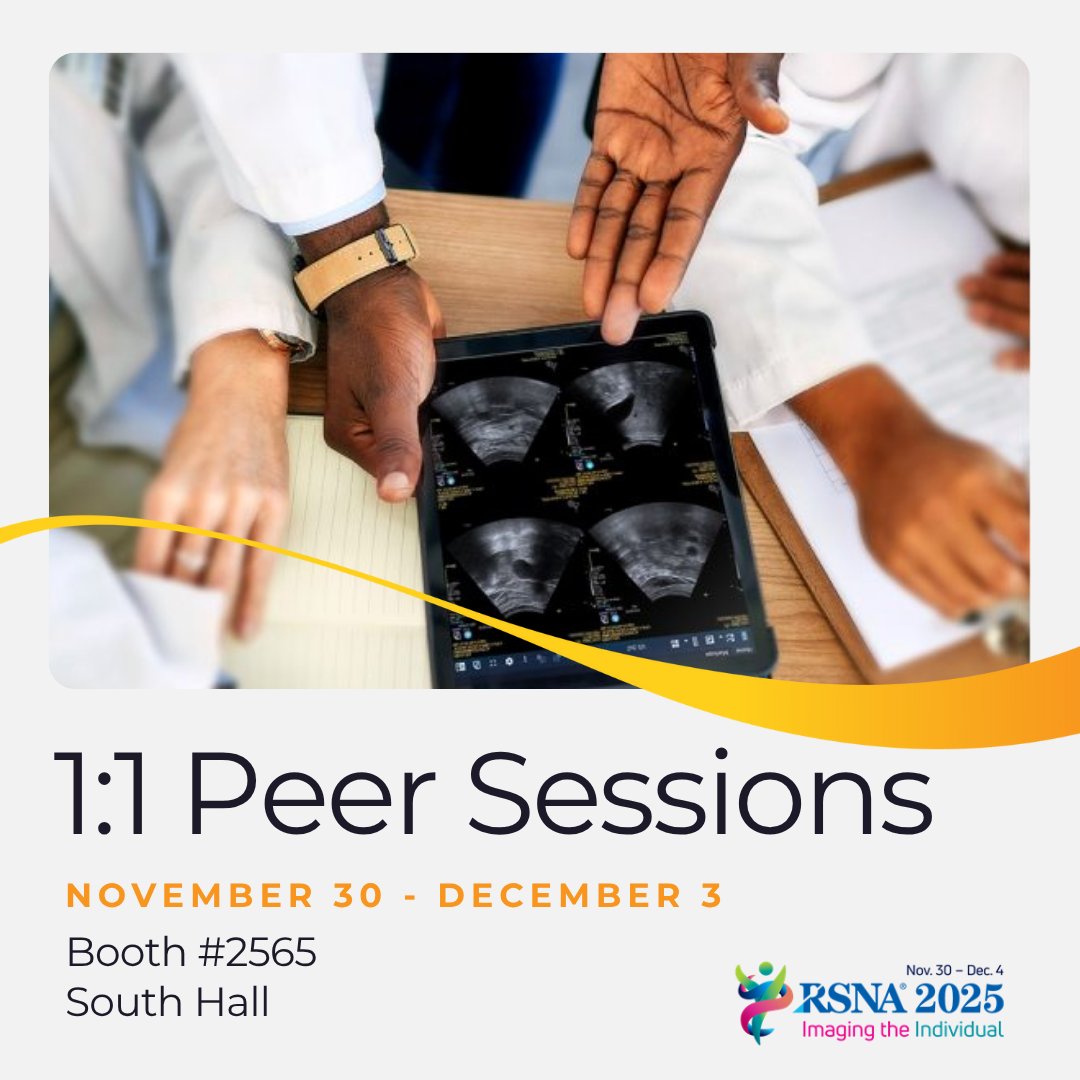 agfahealthcare_'s tweet image. Real conversations. Real insight.

Join AGFA HealthCare’s 1:1 Peer Sessions at #RSNA2025 — 30-minute discussions with imaging + IT leaders on what’s working in practice.

Limited spots available → okt.to/zBeoMx

#RSNA2025 #LifeInFlow #EnterpriseImaging #PeerExchange