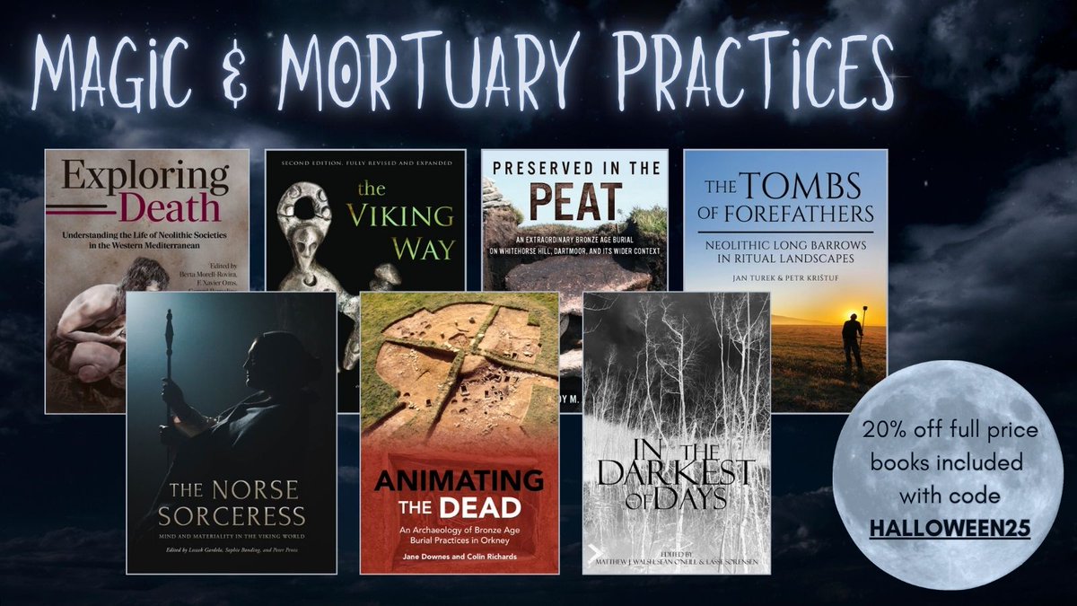 OxbowBooks's tweet image. In search of some Halloween spirit? Check out our spellbinding selection of books on magic and mortuary practices, available at 20% off until 4th November. Start browsing 👻➡️ bit.ly/4nvkT3M