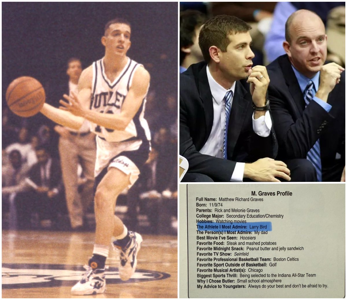 ButlerWarSong's tweet image. Wishing Coach Graves could be welcomed back to Hinkle tonight as a head coach.  Hoping you feel the love from 49th Street, Matthew!  And good answer from your ‘98 profile😉 #AlwaysADawg