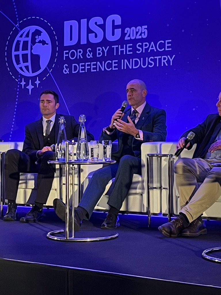 iDirect's tweet image. Great insights from Sr. Technical Dir of Global Govt during today’s Interference Mitigation &amp;amp; General TRANSEC panel at #DiSC25

Catch our team at Stand D7 for live demos of our market-leading technologies powering secure, resilient #MILSATCOM networks.

#STEngineering #DiSC2025