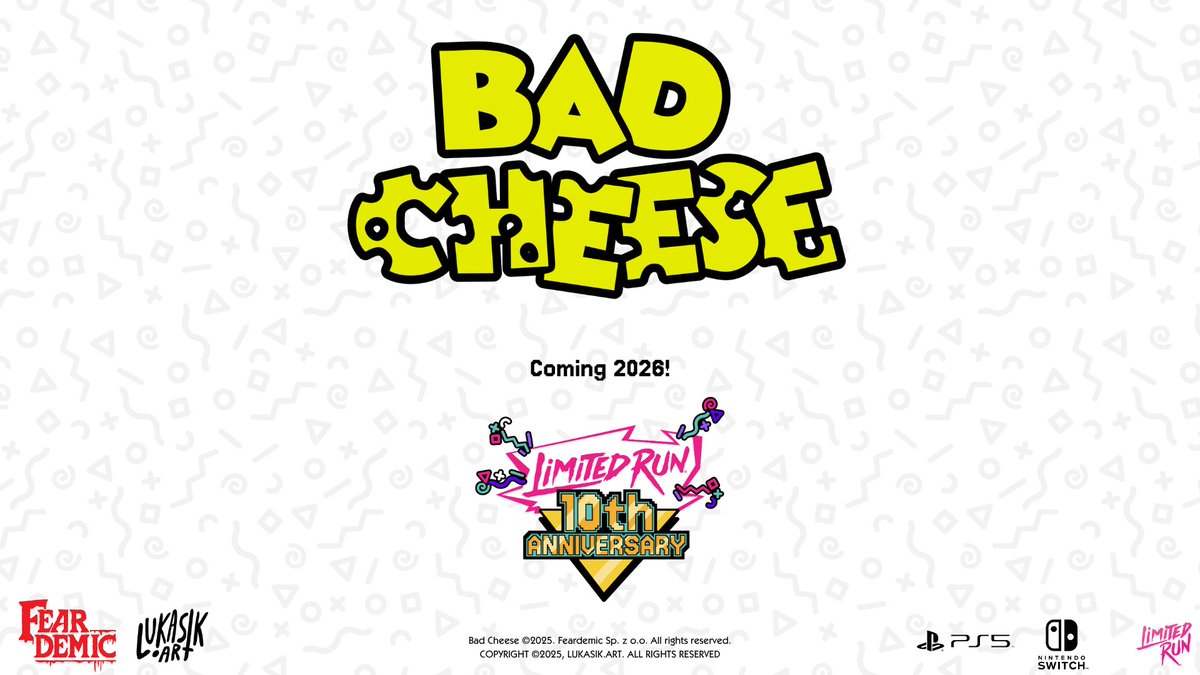 KEEP DADDY HAPPY

Make space for Bad Cheese in your physical collection...

#LRG3