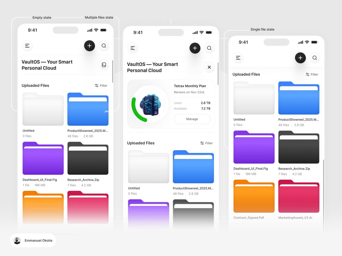 Apple taught us something powerful,
you don’t need alerts to show change all the time, just good states.

In this concept, each folder reacts subtly, empty, single, or full.
On my Redmi, it’s an item count instead.

For Samsung or Pixel users does your folder design change too?👀