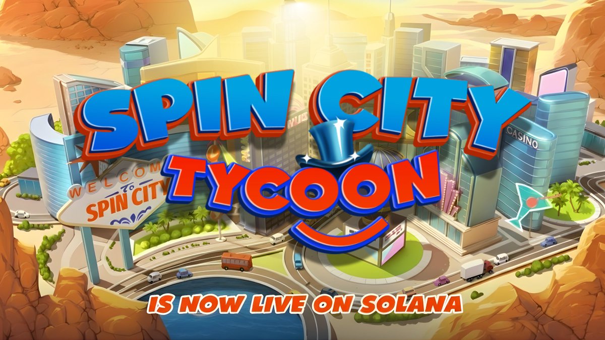 🚀 SPINCITY TYCOON IS NOW LIVE ON @SOLANA!

🎰 Slot NFT Minting is also live inside the game.
💎 Stake your Slots, start mining $SPINFUN, and win Bitcoin!

🏙️ The city is alive. Hotels are rising, Slots are spinning, and new Tycoons are being made.

🎮 Go to @BlockSpinGaming,