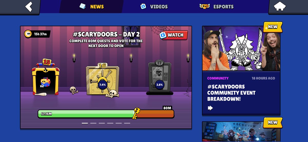 Day 2 of #scarydoors #BrawlStars 👻