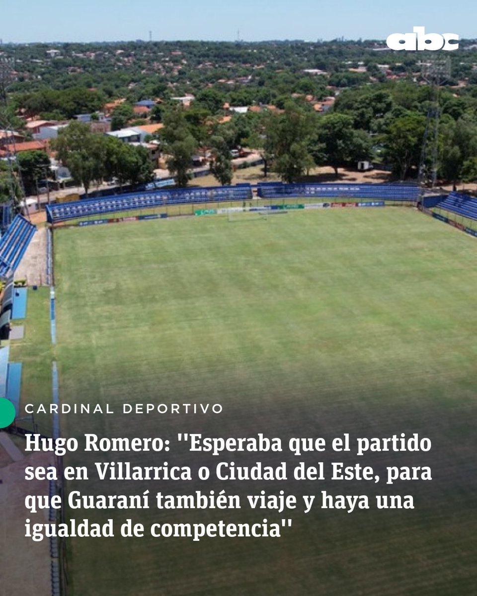 #CardinalDeportivo | ''No nos queda de otra que acatar, y vamos a jugar donde sea, pero estaría bueno que los demás equipos también viajen'' 🗣️

''Esperaba que el partido sea en Villarrica o Ciudad del Este, para que Guaraní también viaje y haya una igualdad de competencia'' 🗣️