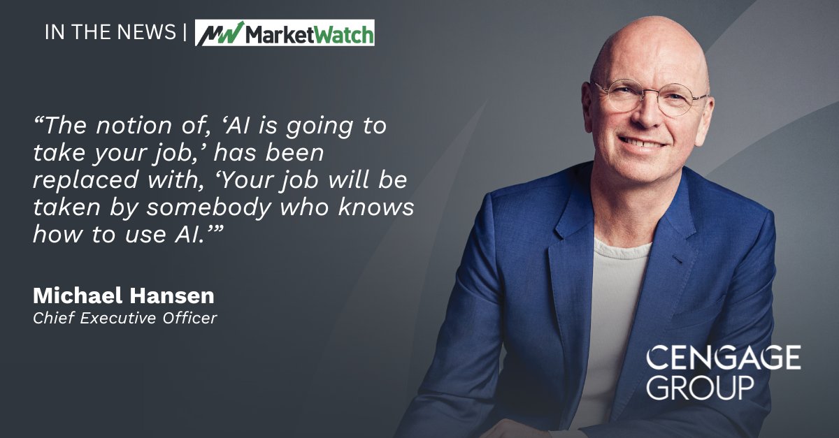 CengageLearning's tweet image. #AI isn&apos;t just for the younger generation, it may be a breakthrough for older workers. Their experience, judgment, and adaptability give them an edge in an AI-powered #workforce. Get advice for jobseekers via @Marketwatch: on.mktw.net/47xo9G2