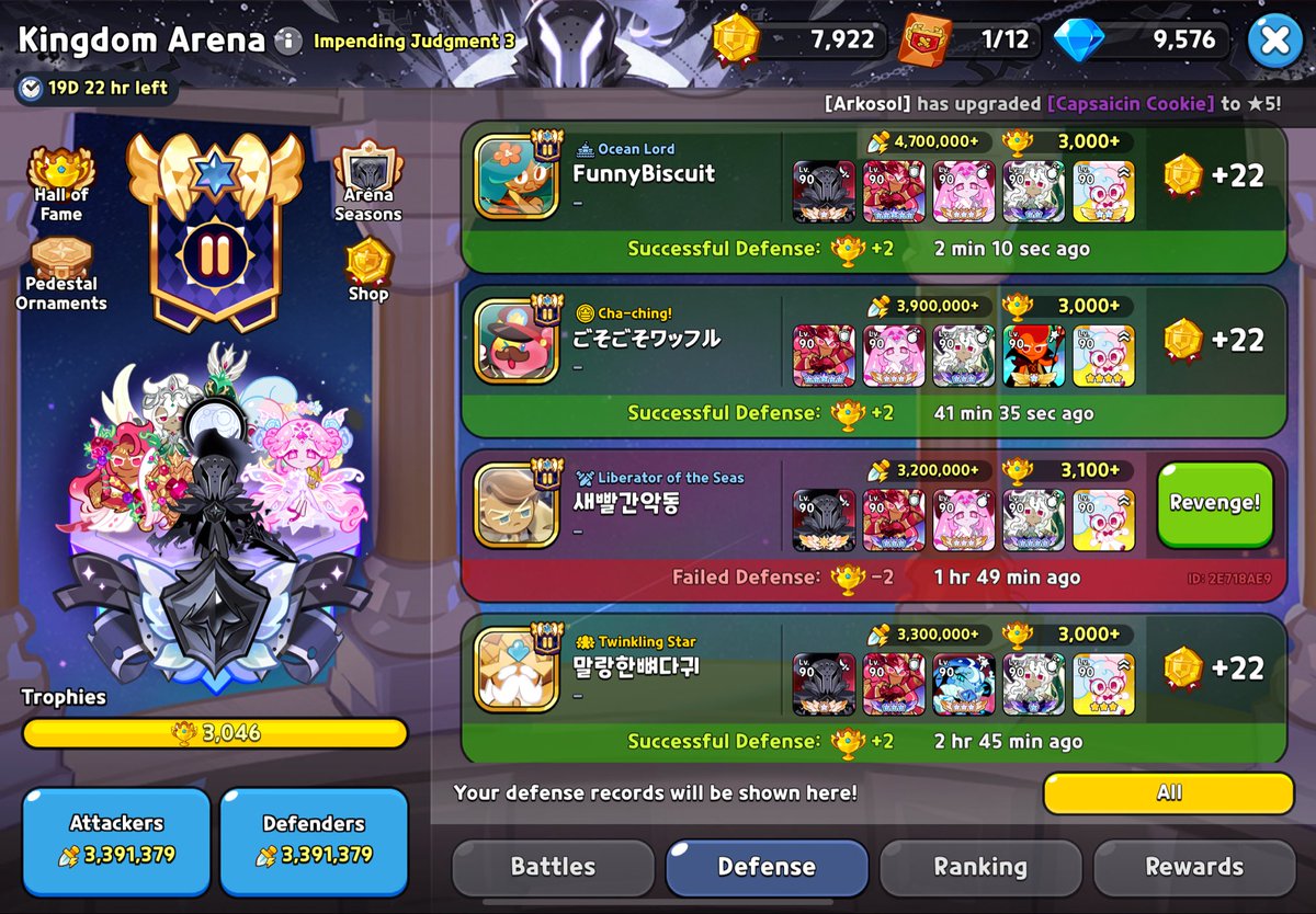 the crk arena this round is actually diabolical