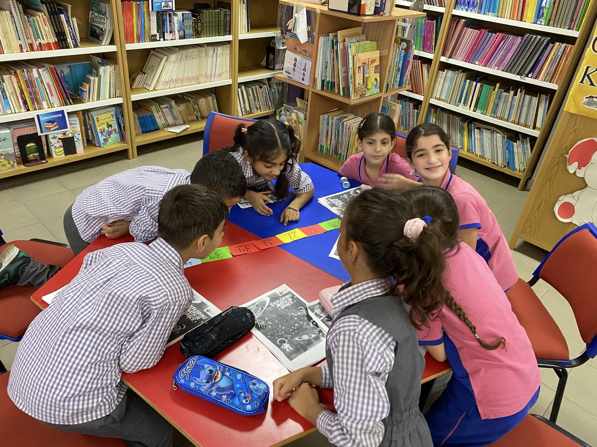 LibraryDawha's tweet photo. 📚✨ Our Grade 2 learners enjoyed a fun Math session at the library! They worked together in groups to order numbers up to 99 in both increasing and decreasing order, showing great teamwork and understanding.@HanaJoumaa @makdawhaschool @sohanajem https://t.co/aYLWF8ltjR