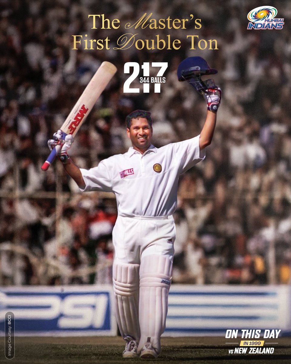 The year was 1999. The Legend was Sachin Tendulkar 🙌 💙