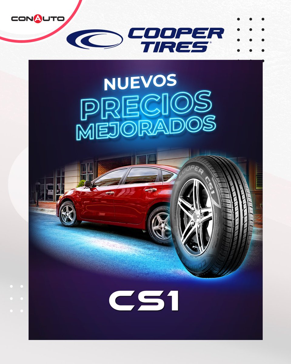 ConautoEC's tweet image. 🚗💥 ¡Nuevos precios mejorados en llantas Cooper CS1 para nuestros clientes retail!

Aprovecha el momento para darle a tus compradores el rendimiento y seguridad que merecen.
💬 Escríbenos o contacta a tu asesor comercial de Conauto.

#Conauto #LlantasCooper #CooperCS1