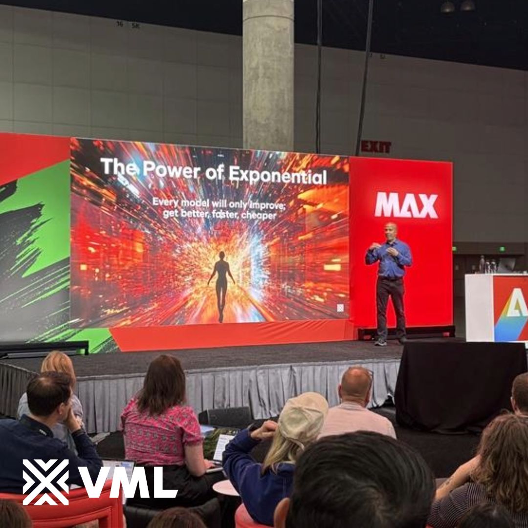vml_global's tweet image. A packed house for VML’s Chief Innovation Officer, @byamada, at @Adobe MAX yesterday!

A powerful takeaway from his session: even in an age of advanced AI, human connection and creativity remain at the heart of great brands. #VML #AdobeMAX