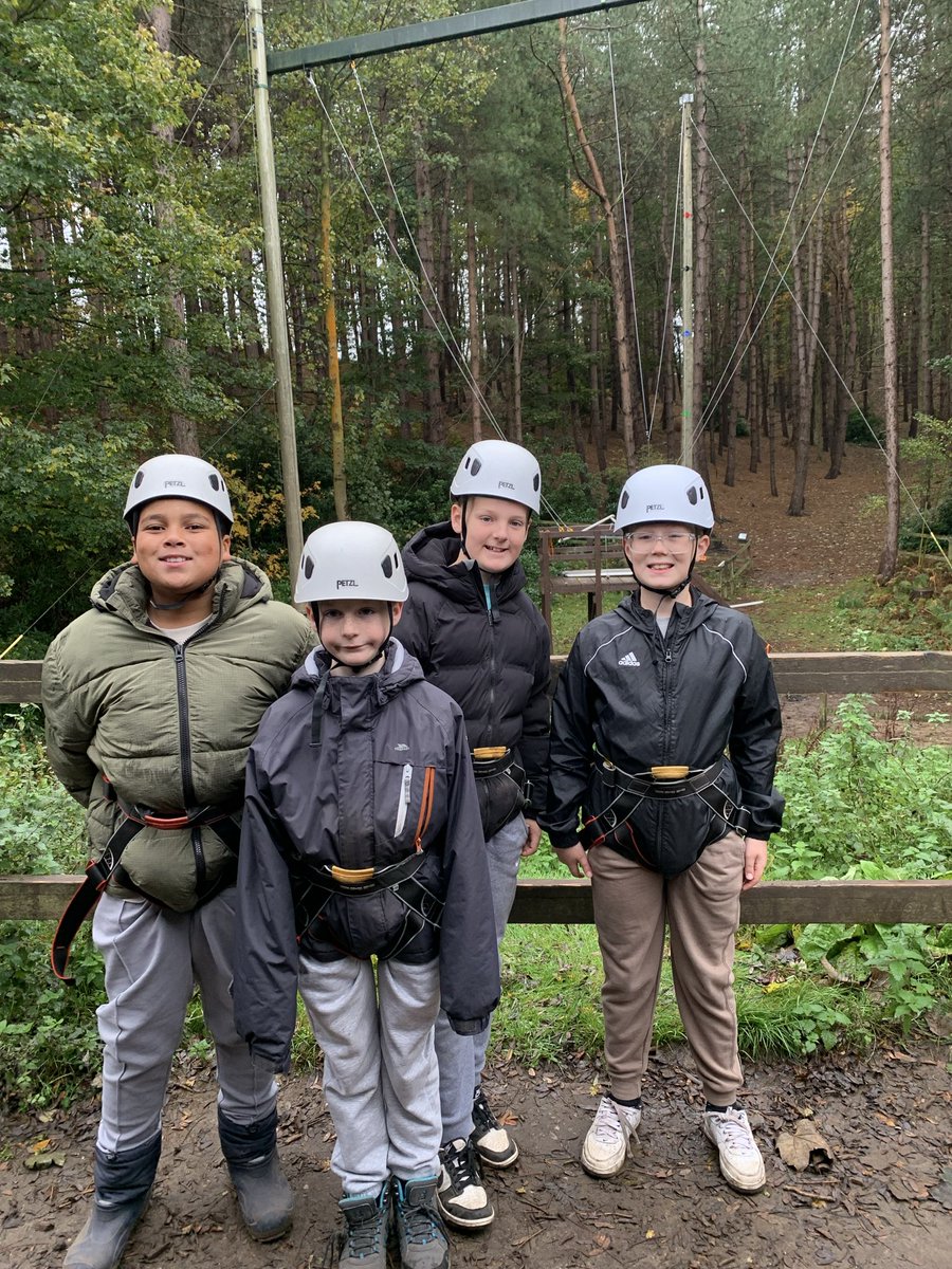 latimerprimary's tweet photo. Group 1 activities today were all about heights! We enjoyed the super swing and completed the treetop trail. Super proud of this amazing group! 
#Year6residential
#Hilltop
#Challengebychoice https://t.co/GpWFF9RJR4