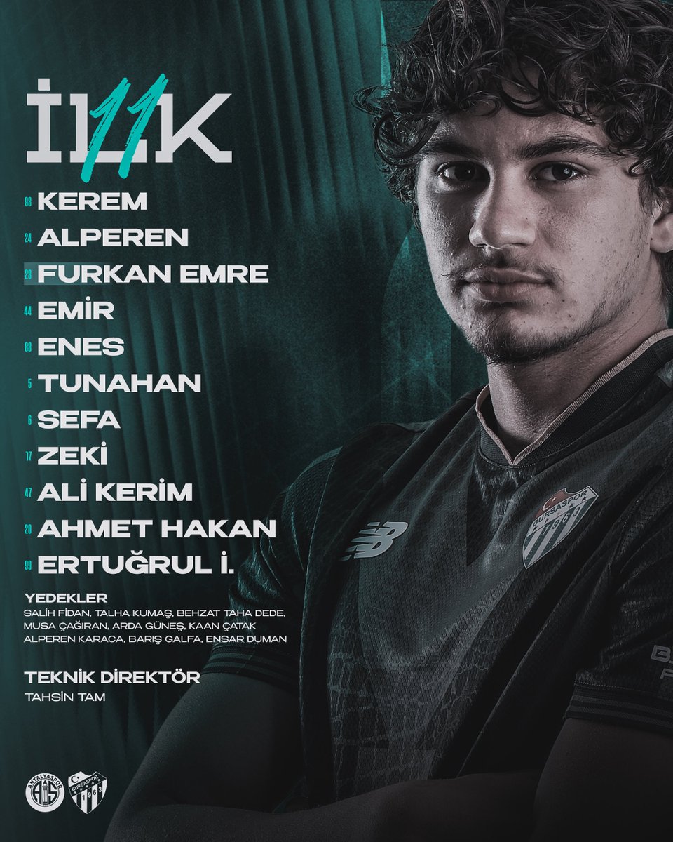 BursasporSk's tweet photo. 📝 https://t.co/3kUIVwNdq7 Antalyaspor karşısındaki kadromuz.
#ASvBS https://t.co/zjT15Y9XJf