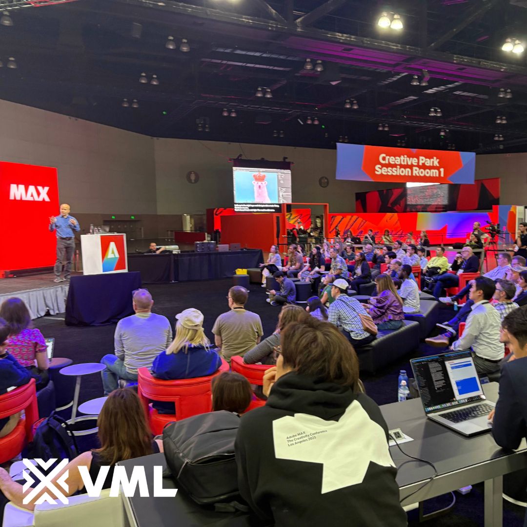 vml_global's tweet image. A packed house for VML’s Chief Innovation Officer, @byamada, at @Adobe MAX yesterday!

A powerful takeaway from his session: even in an age of advanced AI, human connection and creativity remain at the heart of great brands. #VML #AdobeMAX