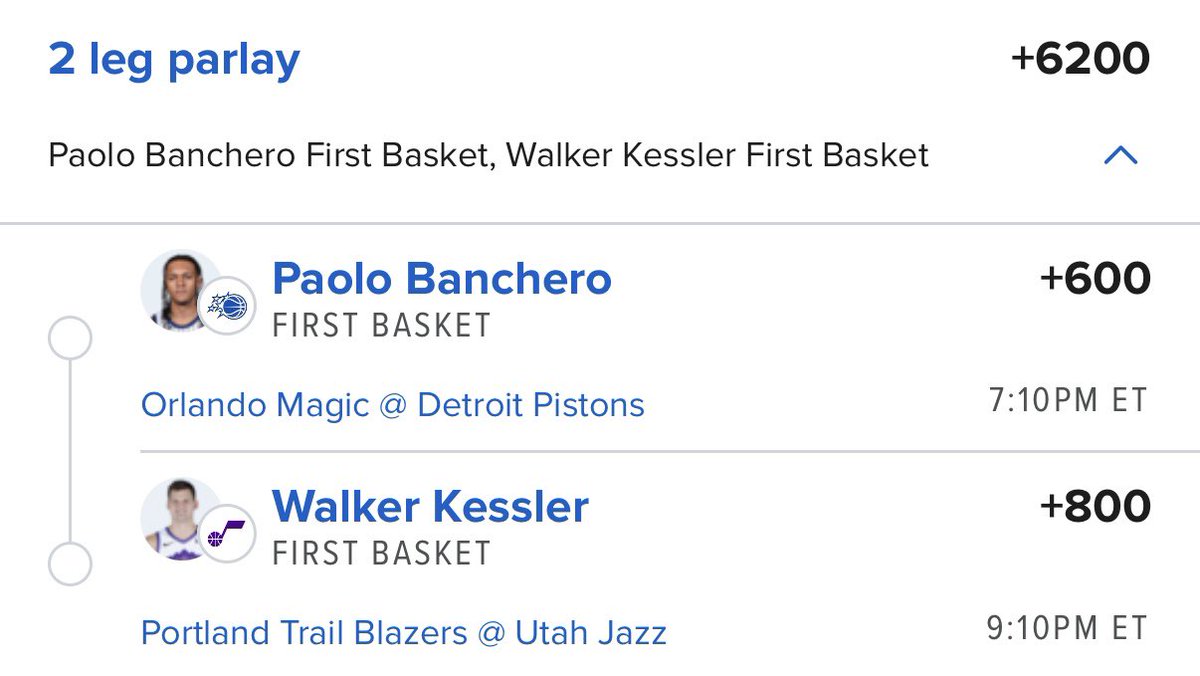 Alright who wants to tail the First Basket Model….