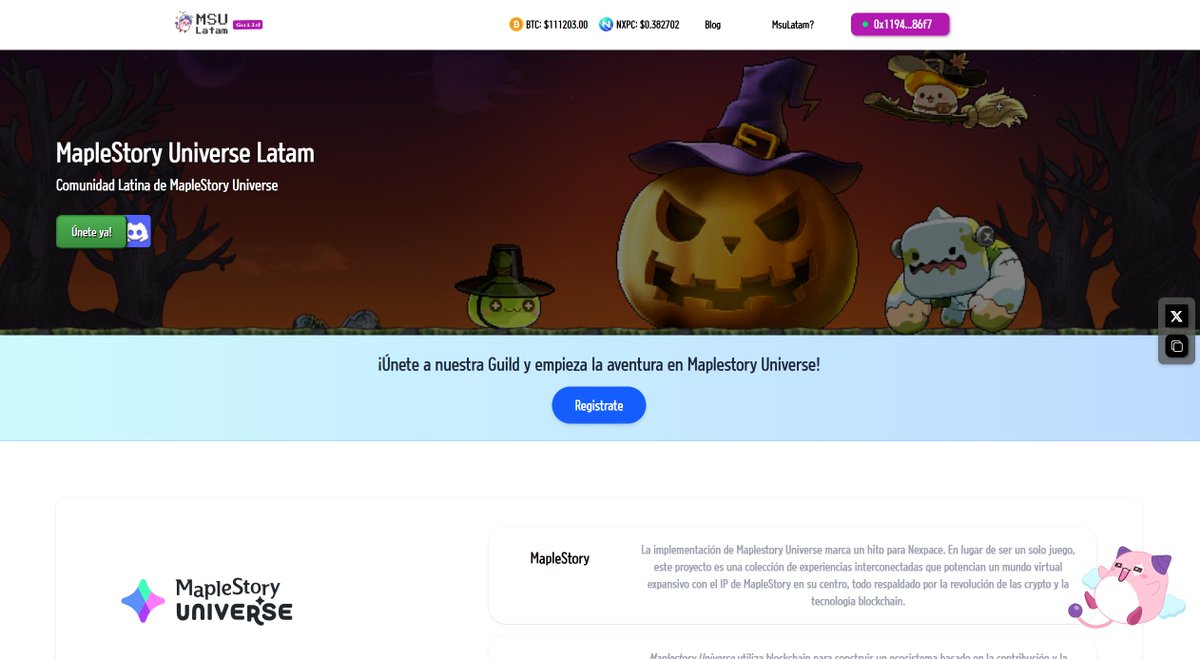 wolfsirstein's tweet image. msulatam.com
The first look of web3 integration into our website!.
Take a look!.
More things in the kitchen, still cooking!...

Peek-a-boo!
@MaplestoryU @Nexpace_HQ