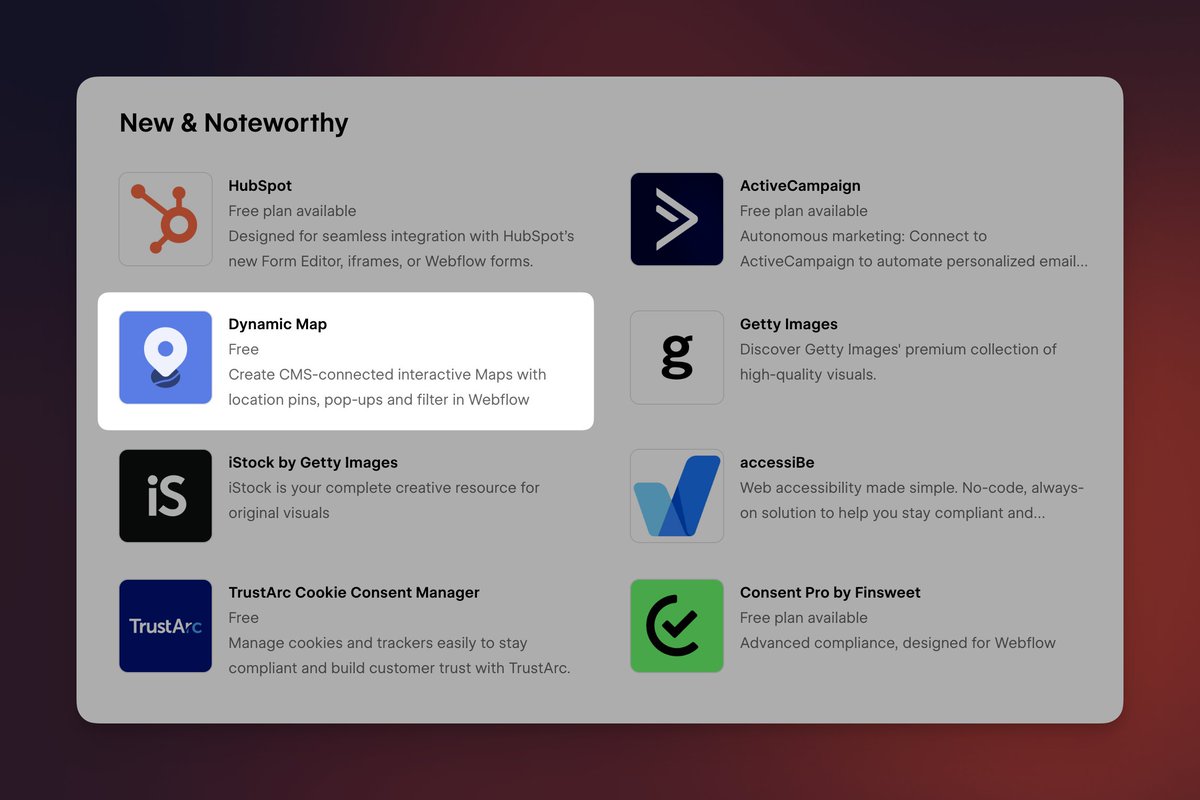 No Code Flow | Dynamic Map for Webflow 📍 tweet media