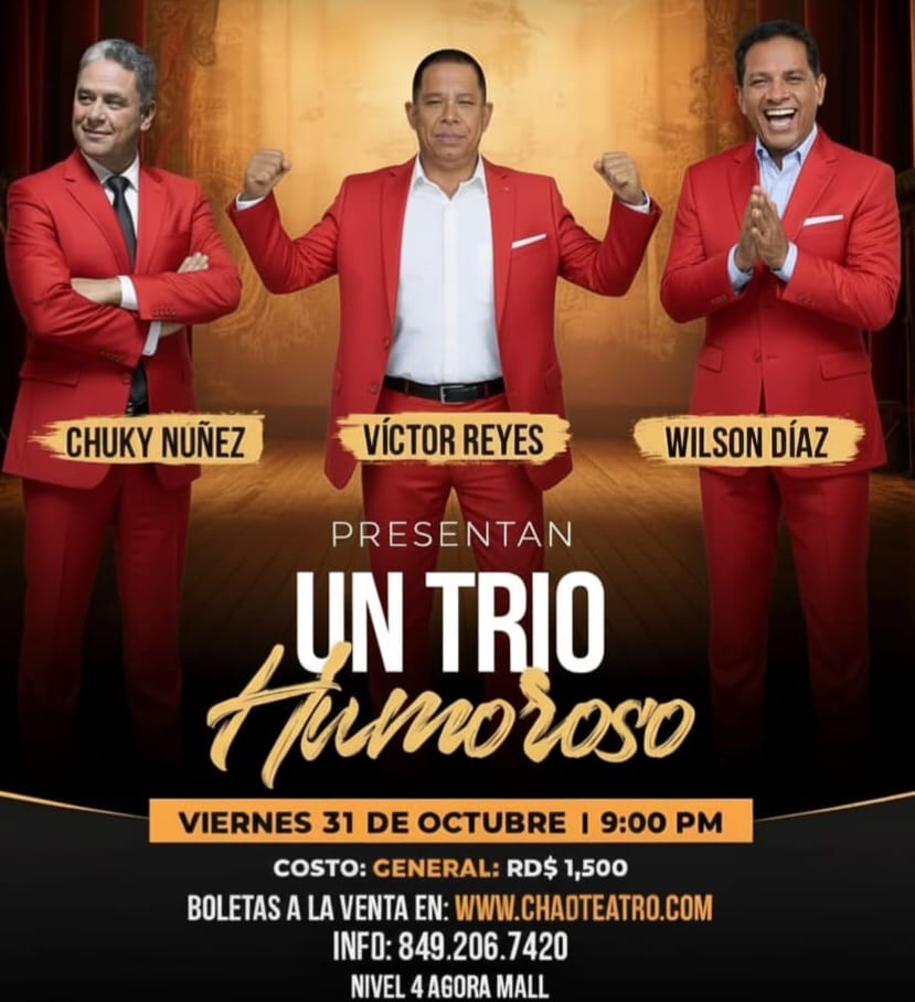Al público que ya compró sus boletas, les recordamos que este viernes 31 será la reposición del Show "Un trío humoroso", el cúal fue suspendido por lluvia. Allá nos vemos y gracias por llenar la sala.