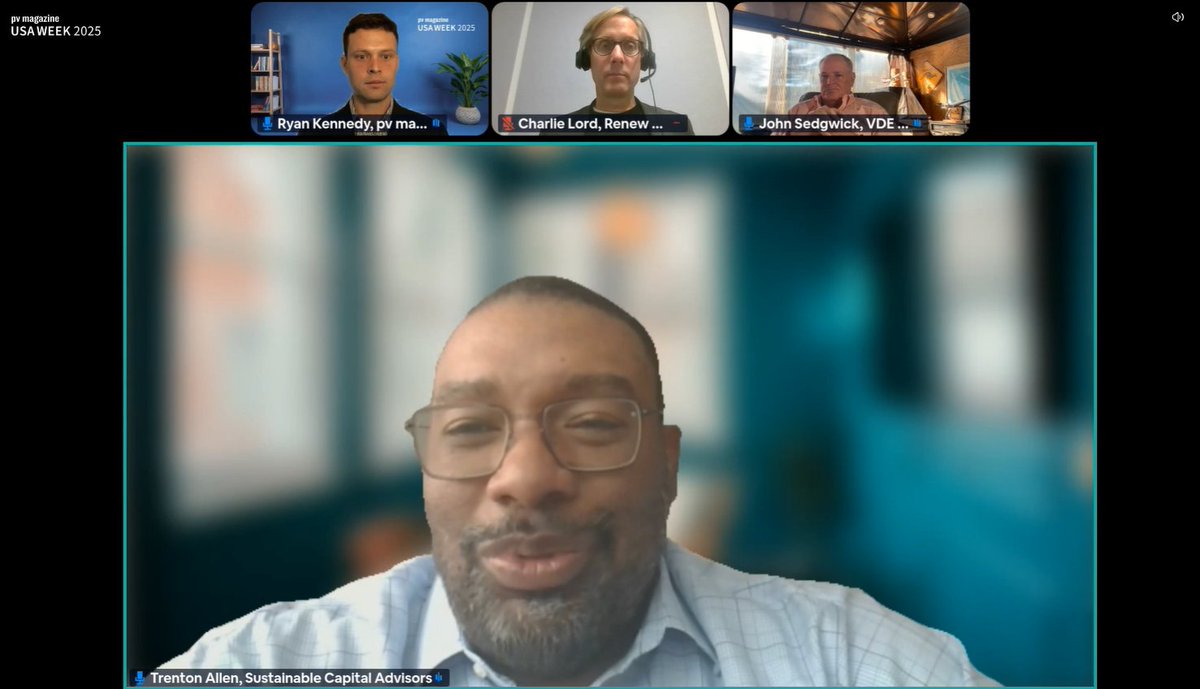 SustCapital's tweet image. SCA was honored to join leaders at yesterday’s PV Magazine USA Week panel, &quot;Unlocking Capital.&quot; Thanks @PVMagazine for hosting this vital conversation! Together, we can unlock capital for a resilient future. #SustainableFinance #ProjectFinance #SolarEnergy #Infrastructure