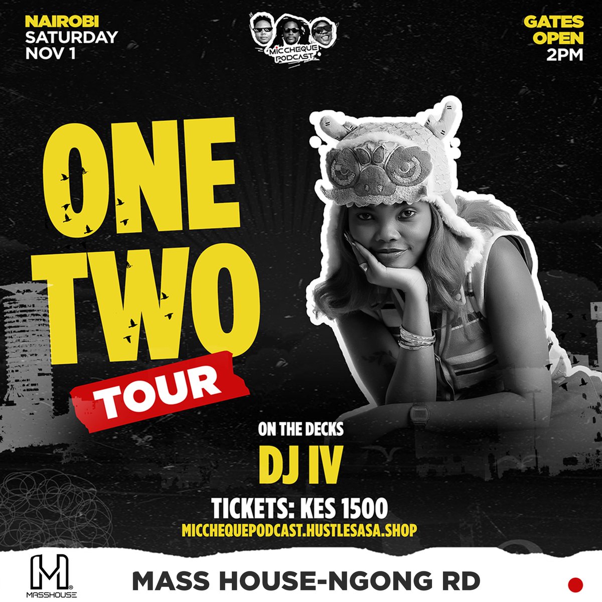 Nairobi! This is it — the grand finale 🥳

We’ve been city-hopping, stage-rocking, and now we’re finishing it off proper 😤🔥
The lineup’s stacked, the vibes are certified, and the mission is simple: end the One Two Tour with a bang 🚀

Grab your ticket now and thank yourself